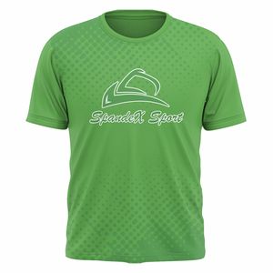 T-shirts en tricot personnalisés pour hommes avec impression sur mesure, tissu polyester/coton, coupe classique - Product Image 1