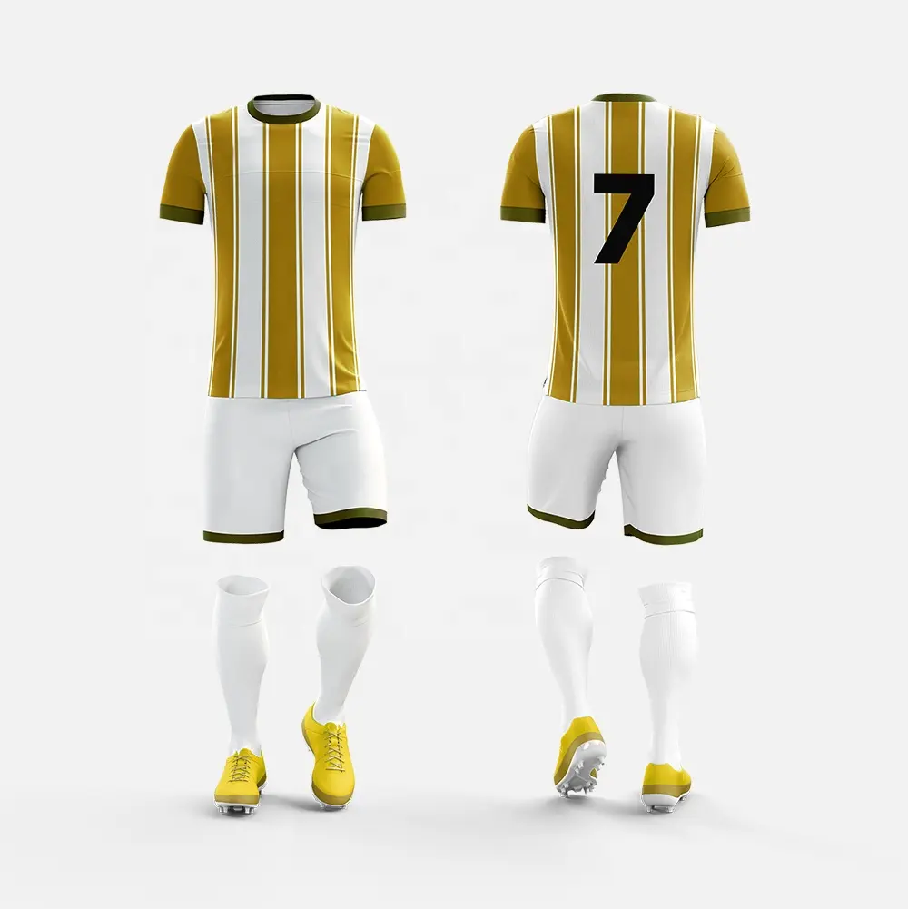 Nuova maglia da calcio personalizzata di qualità Premium abbigliamento sportivo rapida asciugatura sublimata uniforme da allenamento calcio.