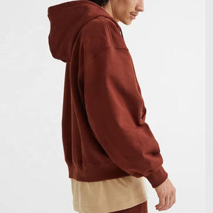 Venta al por mayor Streetwear Full Zip up Hooded Hoodies Hombres Street Style Fashion Sudadera - Product Image 2