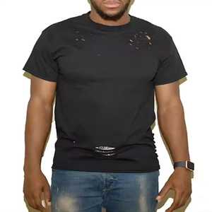 เสื้อยืดผู้ชายโอเวอร์ไซส์ผ้าฝ้าย100% เฮฟวี่เวทเสื้อยืดซักลายกรดสะพายไหล่ตกไซส์หรือผู้ชาย - Product Image 5