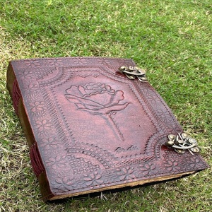 วารสารหนังสไตล์วินเทจทำจากหินอาเกตแท้เหมาะสำหรับใช้เป็นของขวัญและของใช้ส่วนตัว - Product Image 1