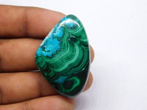 Top Qualité Chrysocolle Malachite Naturel Chrysocolle Cabochon Pierres Précieuses En Vrac Superbe Fabrication De Bijoux Top Rated Gemstone Wow Gem - Product Image 4