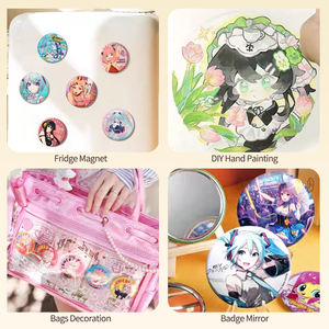 Máquina para Hacer Botones Redondos de 58 mm, Kit de Máquina para Hacer Botones de Plástico DIY - Product Image 5