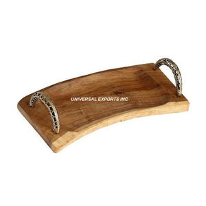 Belle qualité fait à la main classique élégant nouveau plateau de service en bois noix plateau de chocolat écologique recyclable décoratif - Product Image 3