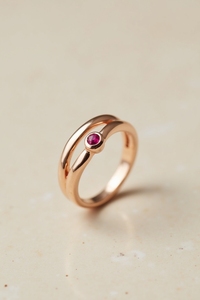 Anillo de serpiente abstracta de oro sólido de 14K/18K personalizable, joyería fina chapada en rodio minimalista moderna para bodas y fiestas - Product Image 5