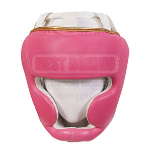 Protector de cabeza de kickboxing antichoque profesional con agujeros de ventilación de correa de barbilla de ajuste ajustable para entrenamiento - Product Image 1