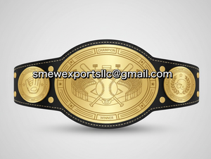 Ceinture de championnat de baseball professionnelle sur mesure, ceinture MMA UFC en cuir véritable - Product Image 3