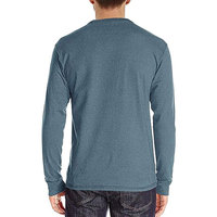 T-shirt à manches longues pour homme, 100% coton, imprimé sur mesure, col rond, coupe ample, décontracté, haute qualité