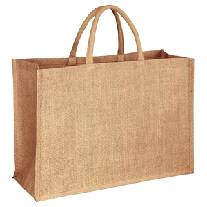 Sacs fourre-tout en jute recyclé de haute qualité avec poignées en cuir élégantes Textiles en toile de jute Prix de gros disponible - Product Image 6