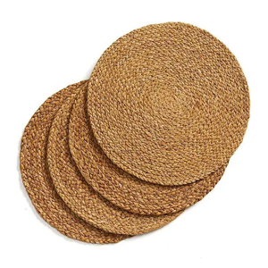 Natural Rattan Charger Plate Placemat Round <b>Table</b> <b>Mats</b> for Food Plate Display Decoration for Restaurant <b>Dinner</b> <b>Table</b> - Product Image 3