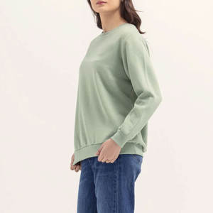 Insigne avant personnalisé pour femmes 100% coton doux polaire col rond sweats automne Street Wear mode paillettes vêtements de sport d'hiver - Product Image 4