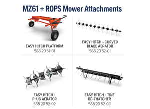 ACHETEZ DES PRODUITS AUTHENTIQUES Husqvarna ® Tondeuses à gazon résidentielles à braquage zéro MZ 61 ROPS éditions spéciales - Product Image 5