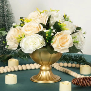 Modern Gold round Metal Vase Unique Home Decor and Garden Decoration <b>Backdrop</b> <b>Stand</b> New Arrival for Aluminum Carton - Product Image 2