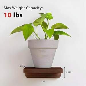 Porte-manteaux décoratif en bois, organisateur mural suspendu pour décoration de salon, cuisine et salle de bain - Product Image 3