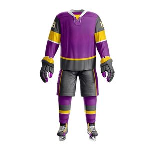 ชุดฮอกกี้น้ำแข็งลายพรางสีขาวกรมท่าพิมพ์ลายด้วยความร้อนบนผ้าโพลีเอสเตอร์สำหรับทีมมืออาชีพ พร้อมปักชื่อและหมายเลขตามสั่ง ขายส่ง - Product Image 6