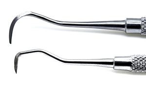 Grue dentaire Kaplan détartreur greffage lame incurvée Double extrémité Instruments d'implant chirurgical - Product Image 4