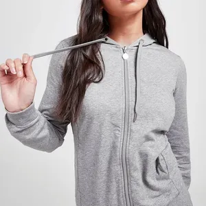 Chándal deportivo Reversible sólido con capucha de invierno ecológico de alta calidad para mujer para correr ropa deportiva de talla grande para correr - Product Image 3