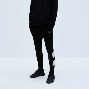 Venta al por mayor de los hombres de invierno ácido lavado chándales de alta calidad de gran tamaño personalizado cremallera completa 100% algodón Streetwear Flare Leggings - Product Image 2