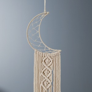 Capteur de rêves Boho personnalisé fait à la main en macramé 65% coton 35% polyester 85cm x 15cm pour décoration murale de chambre d'enfants décoration de la maison de noël - Product Image 4