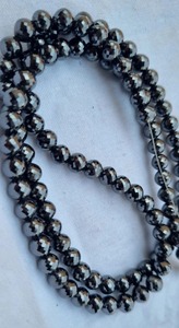 Cuentas de Moissanita Negra Facetada de 13 Pulgadas y 6.50 MM para la Elaboración de Joyería de Moda Femenina, Collar de Cuentas - Product Image 3