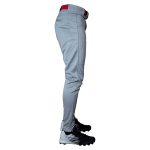 Pantalon de baseball gris personnalisé, uniforme d'équipe professionnel, vêtements de sport athlétiques, 100% polyester, séchage rapide, fabrication sur mesure - Product Image 5