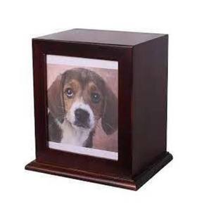 Urnas de cremación de madera hechas a mano de estilo americano de alta calidad para cenizas de gatos y perros, urnas funerarias al por mayor para mascotas - Product Image 1