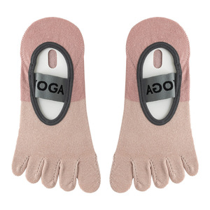 Calcetines de Yoga de cinco dedos para mujer, varios colores, antideslizantes, de algodón, Spandex, Gel de silicona, cómodos, transpirables para Pilates, Fitness, <span class=keywords><strong>deportes</strong></span> - Product Image 1
