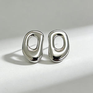 Pendientes de Aro de Acero Inoxidable para Mujer, Chapados en Oro de 18K, Estilo Vintage, Joyería Elegante en Color Oro y Plata para Aniversario - Product Image 2