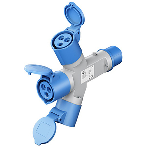 Adattatore da campeggio spina CEE a 3x presa CEE con presa combinata - Product Image 2