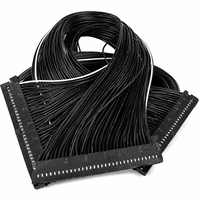 Rangkaian Kabel Bundar IDC Box Header 2.54mm 2x8Pin-2x32Pin untuk Peralatan Kontrol Industri Kustom OEM