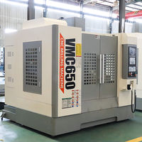Centre d'usinage vertical CNC VMC650 3/4/5 axes à commande GSK, broche BT40 pour le traitement des métaux, directement de l'usine