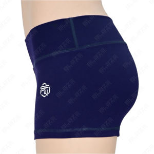 กางเกงขาสั้นเอวสูงสำหรับผู้หญิงกางเกงขาสั้นสำหรับเล่นโยคะระบายอากาศได้ดีมีกระเป๋าแบบรัดรูปแห้งเร็วโลโก้ตามสั่ง - Product Image 4