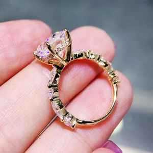 แหวนเพชรโมอิสซาไนต์ทรงวงรีทรง925สำหรับเรือนพลอยทำมือขนาดใหญ่ได้รับการรับรองคุณภาพยอดเยี่ยม - Product Image 6