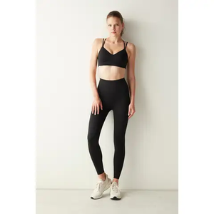 Venta al por mayor Fitness señoras correr gimnasio Yoga sujetador Crop Tops logotipo personalizado grúa ejercicio entrenamiento mujeres Sujetador deportivo - Product Image 4