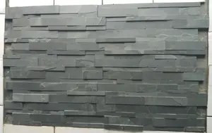 Ấn Độ Black Slate Ledger Tấm Đá Xếp Chồng Đá Trang Trí Trong Nhà Ngoài Trời Gạch Ốp Tường Rusty Slate Tự Nhiên Chia