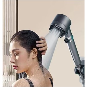 หัวฝักบัวนวดแรงดันสูงแบบกรองน้ำ พร้อมปุ่มสตาร์ท-สต็อป 3 ฟังก์ชั่น - Product Image 3