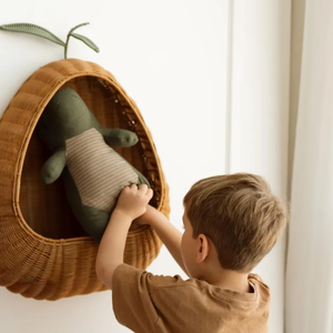 Handmade Pear Shape <b>Hanging</b> <b>Rattan</b> Woven Storage <b>Basket</b> - Product Image 4