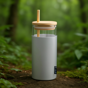 Bicchiere Sostenibile in Borosilicato Zilber, Gadget Ecologico Promozionale per Bevande - Product Image 3