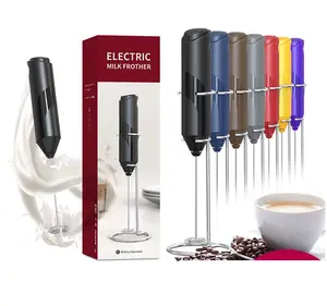 Kitchen Gifts Egg Beater Hand Mixer Milk Frother Handheld Battery Operated Electric Foam Maker Mini Whisk Drink Mixer for Coff
