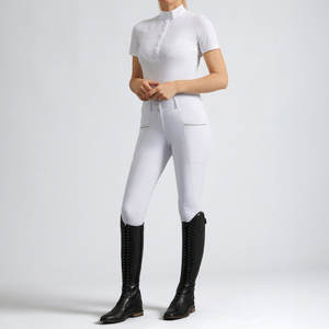 Vêtements d'équitation pour femmes sur mesure - Matériel en spandex/polyester Taille haute Pantalons d'équitation longs - Modèle 01 Fabricant - Product Image 6