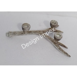 Portavelas Decorativo de Aluminio con Forma de Asta de Ciervo, Artesanía para Decoración Navideña y Suministros para Eventos - Product Image 2