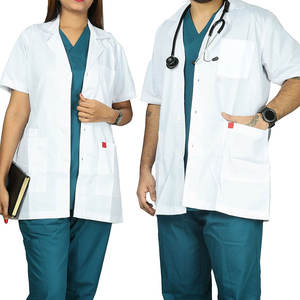 Stylish Long <b>Lab</b> Coat With Pen Pocket And Notched Lapel For <b>Science</b> And Research Professionals White Laboratory Coat - Product Image 6