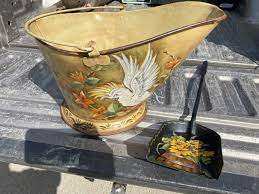 Decorative galvanized <b>coal</b> bucket for fireplace hearths made with high quality galvanized steel for strength and beauty - Product Image 4