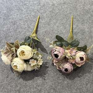 Handgefertigte Realistische Künstliche Kamelienknospe Seiden-Dekoration für Abschlussfeier Weihnachten Chinesisches Neujahr-Großhandel ZR1230 - Product Image 1