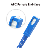 Câble de raccordement à fibre optique SC UPC APC PVC 2.0mm 3.0mm Câbles de communication à fibre optique monomode jaune