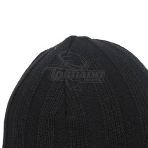 OEM 2024 Customized Logo Men's Winter Running Beanie 100% Wool <b>Leather</b> Knitted <b>Hat</b> - Product Image 4
