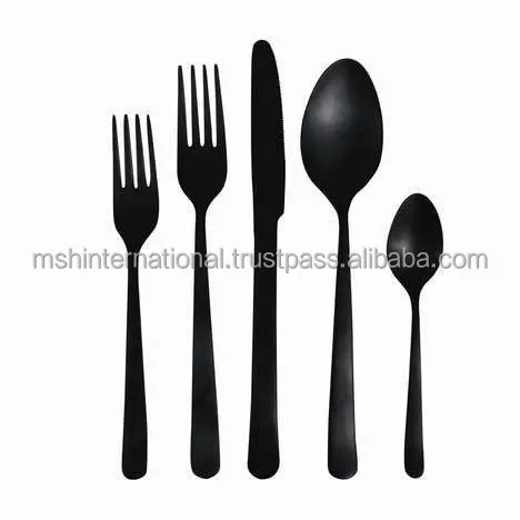 Cutlery Set 24 Piece Cutlery Sets Stainless Steel Golden Silver Spoon Fork and Knives Flatware Set