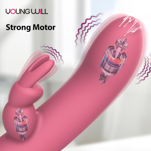 Dildo Kelinci Motor Ganda Terlaris untuk Wanita Stimulasi <span class=keywords><strong>Internal</strong></span> dan Eksternal Tahan Air Silikon Aman untuk Tubuh - Product Image 2