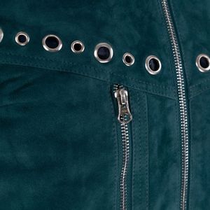 Chaqueta de cuero para motorista para hombre, chaqueta de cuero para motocicleta hecha a mano para caballeros, chaqueta de cuero ajustada genuina para hombre. - Product Image 4