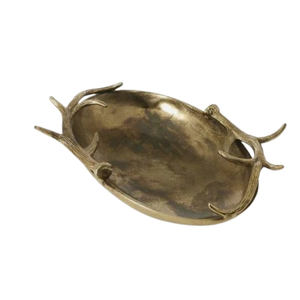 Bandeja Redonda Decorativa de Metal con Acabado Clásico para Servir en el Hogar, Hoteles, Bodas, Oficinas, Decoración Navideña de Estilo Rústico - Product Image 3